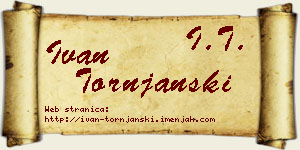 Ivan Tornjanski vizit kartica